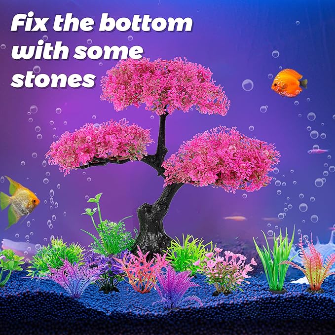 Ameliade Aquarium Artificial Plastic Plants Decoration - Image 6