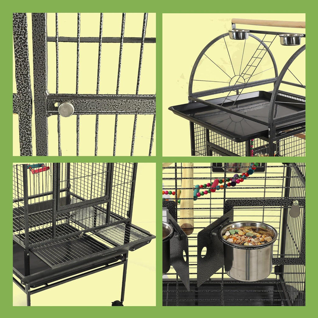 68'' Large Parrot Cage, Large Bird Cages for Parrots,Conure Cage for - GlobalHabitat Supply