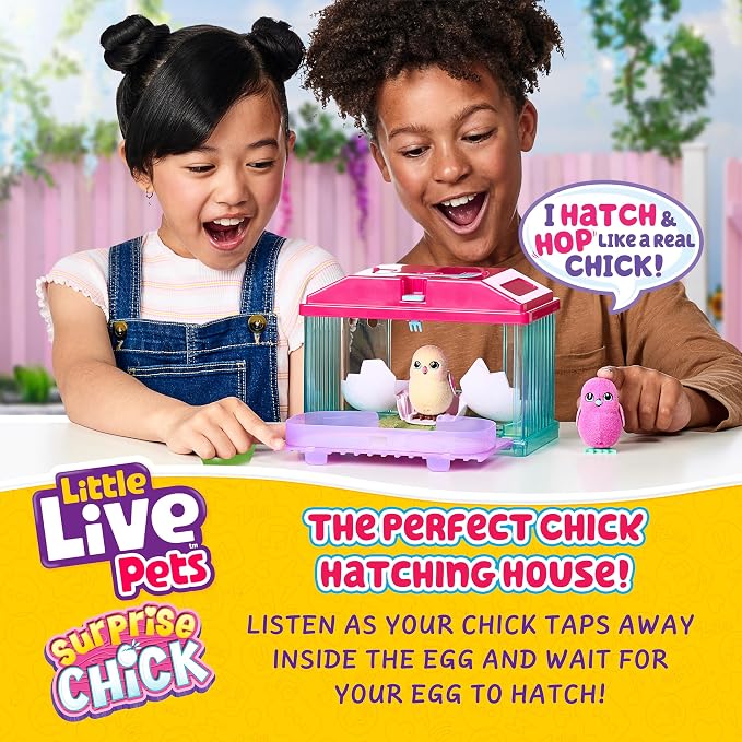 Little Live Pets Toy Chicken Coop, Interactive Hutch Animal Playset - Image 2