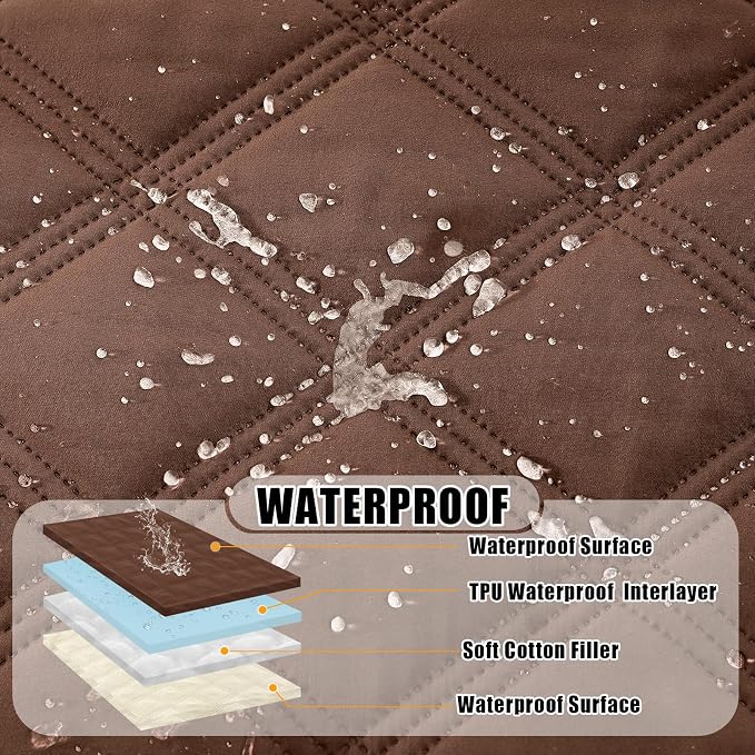 Smiry Waterproof Dog Bed Cover Blanket 68x82, Soft Reversible Pet Blanket - Image 2