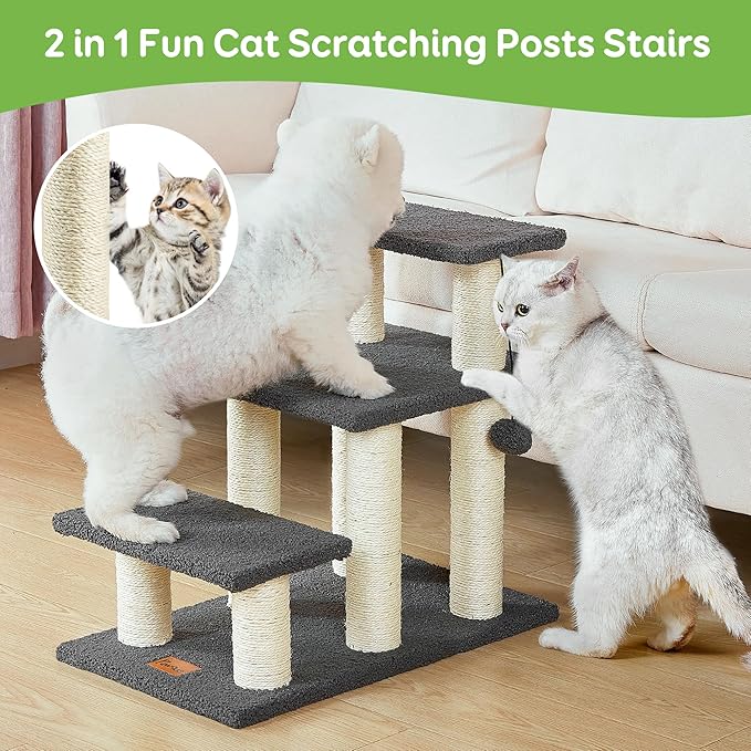 Pawque Dog Stairs & Cat Scratching Post Pet Steps - Image 2