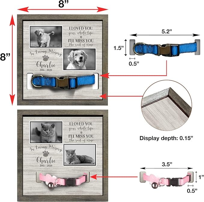 Personalized Dog Memorial Picture Frame Remembrance Gifts - Image 3