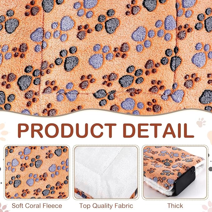 Tuanse 4 Pack Ultra Soft Dog Cat Bed Mat Small Animal Guinea Pig Bed - Image 2