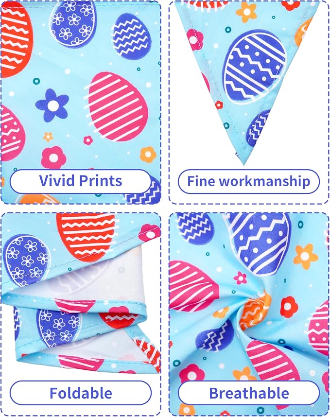 PET SHOW 50 Pack Easter Dog Bandanas Bulk - Image 5