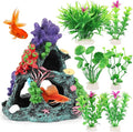 MyLifeUNIT Fish Tank Decorations, 7 Pieces Aquarium Plants Set by MyLifeUNIT