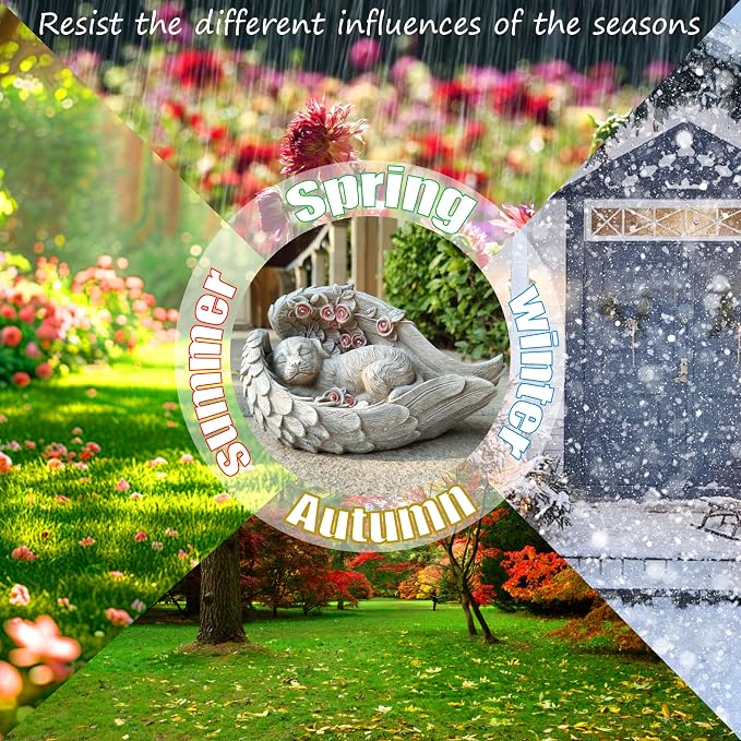 Solar Dog Garden Statues Outdoor Décor- Dog Figurines Solar LED Light Lawn - Image 9