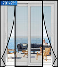 Magnetic Screen Door Upgraded PET Mesh Stronger Than Fiberglass and Polyester by Longeas