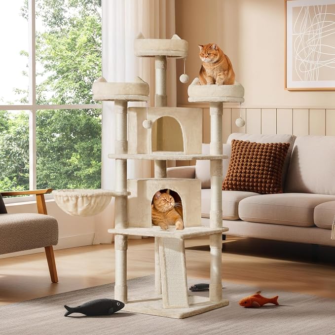 Yaheetech 68.5in Cat Tree Multi-Level Cat Tower - Image 2