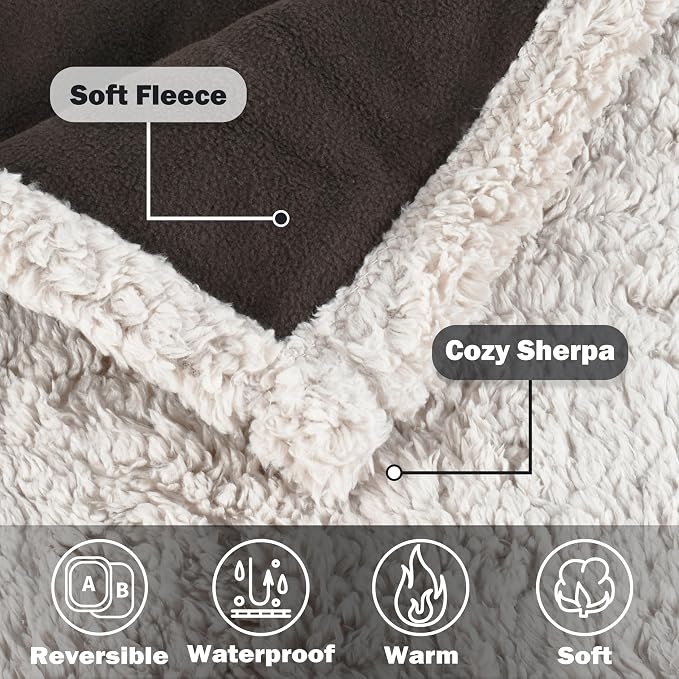 Kritter Planet Waterproof Dog Blanket, Reversible Water Proof Pet Blanket - Image 5