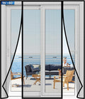 Magnetic Screen Door Upgraded PET Mesh Stronger Than Fiberglass and Polyester by Longeas