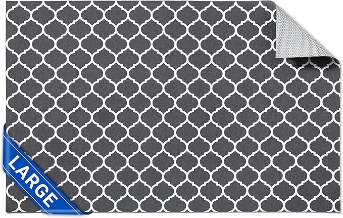 Cooyes Large Dog Food Mat 16"×24", Ultra-Absorbent Dog Bowl Mat by Cooyes