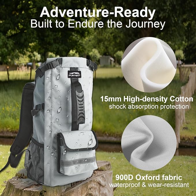 Dog Backpack Carrier, Ergonomic Pet Travel Bag, Suitable - Image 6