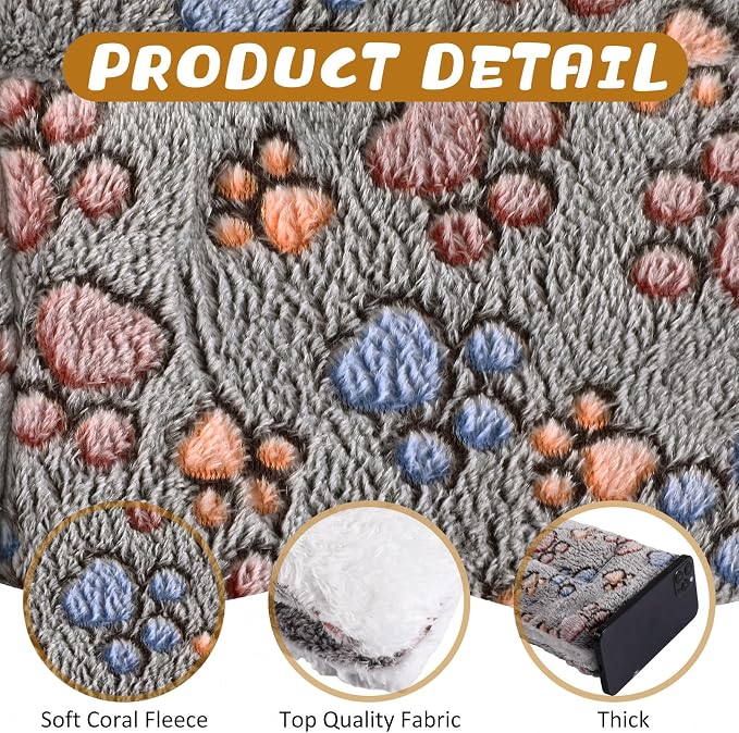 Tuanse 4 Pack Ultra Soft Dog Cat Bed Mat Small Animal Guinea Pig Bed - Image 3