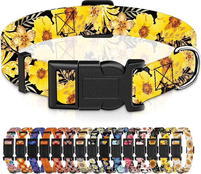 Adjustable Soft Pattern Pet Collar by Seyezo
