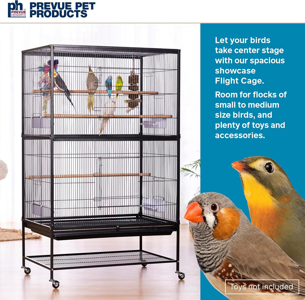 Prevue Pet Products Steel Bird Flight Cage with Wheels - GlobalHabitat Supply