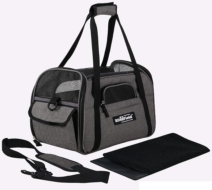 EliteField Soft Pet Carrier Soft Sided Dog Puppy Cat Carrier Travel Bag - Image 4
