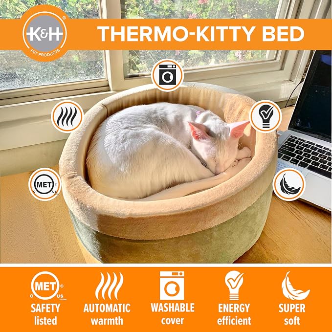 K&H Pet Products Heated Cat Bed - Image 4