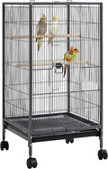 Yaheetech 40 Inch Wrought Iron Bird Cage Open-Top Parrot Cage by Yaheetech