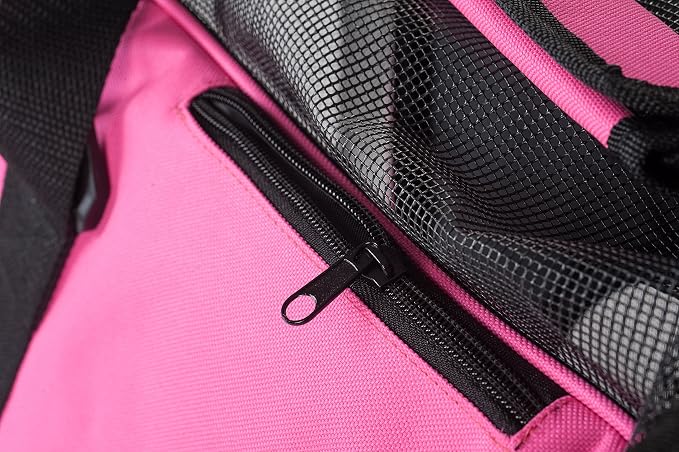 Pawer Soft-Sided Pet Carrier for Cat and Small Dog, Hot Pink Color, Medium Size - Image 7