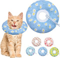Cat Cone Collar Soft, Adjustable Cat Recovery Collar Kitten Cones to Stop by Seyezo