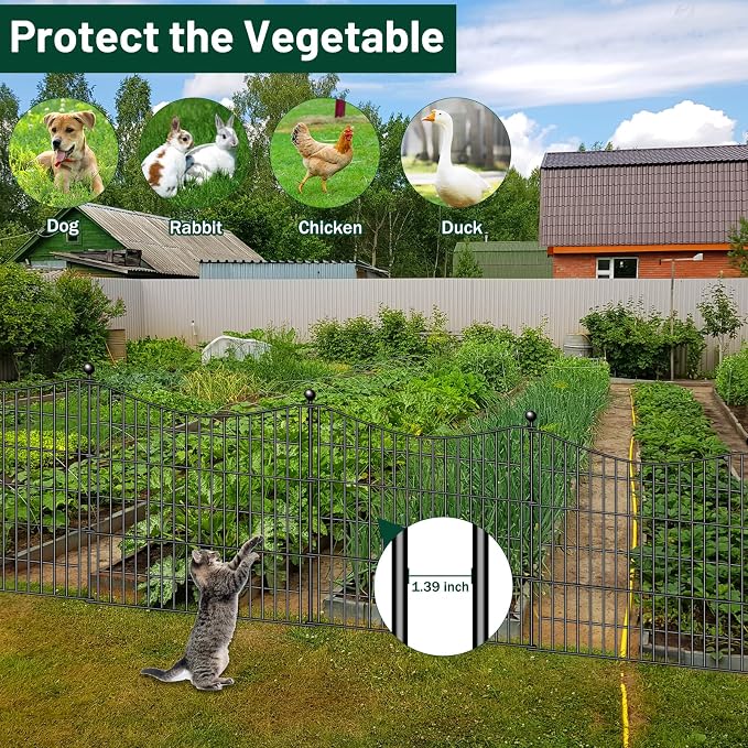 5 Panels Decorative Garden Fence - Image 4