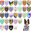 30 Pack Rainbow Dog Bandanas Bulk by Bestwishforyou