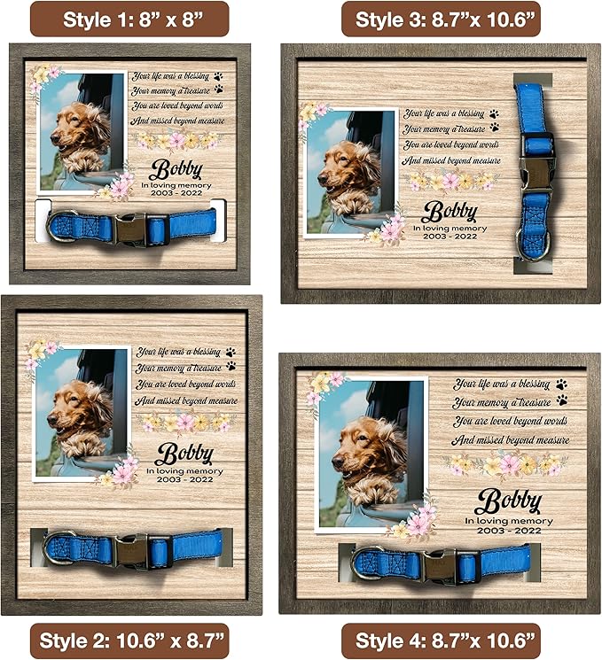 Memorial Gifts Customized Dog Picture Frame Dog Loss Sympathy Gift Personalized - Image 4