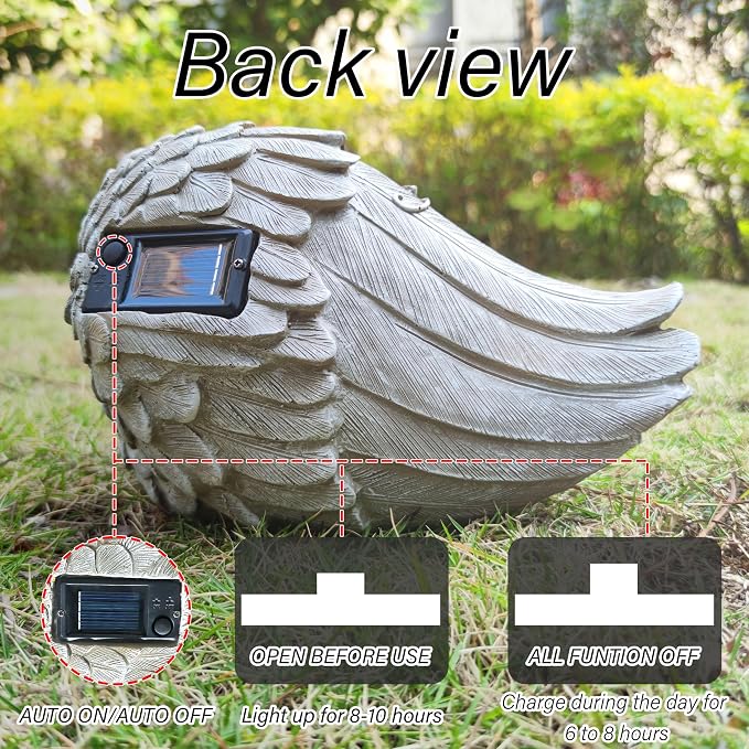 Solar Cat Garden Statues Outdoor Décor-Cat Figurines Solar LED Light Lawn - Image 3