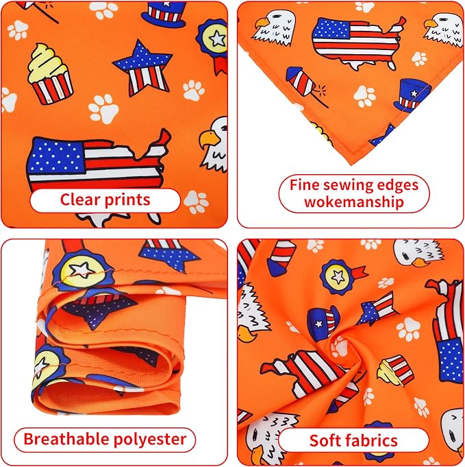 30 Pack Independence Day Dog Bandanas Bulk - Image 3