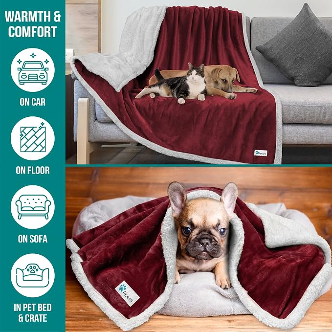 PetAmi Dog Blanket for Small Medium Dogs, Pet Bed Blanket Cat Puppy Kitten - Image 5