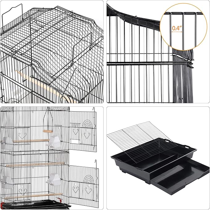 Yaheetech 41-inch Open Top Medium Bird Cages - Image 5