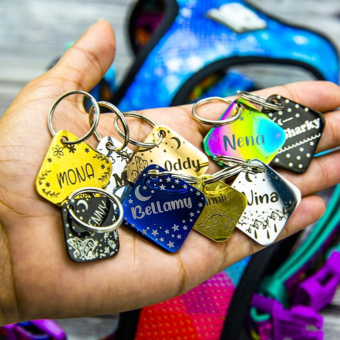 Personalized Dog Tag with 5 Lines of Custom Deep Engraved Durable Stainless - Image 4