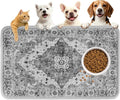 PUPTECK Dog Food Mat, Absorbent Pet Feeding Bowl Mat, Non-Slip Dog Mat by PUPTECK