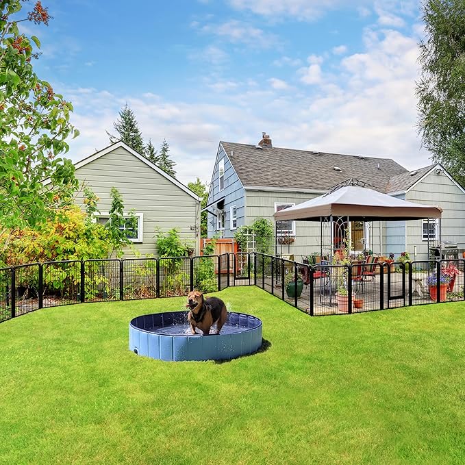 Yaheetech Dog Playpen Outdoor, 32 inch 24 Panels Dog Pen Indoor Heavy Duty - Image 3