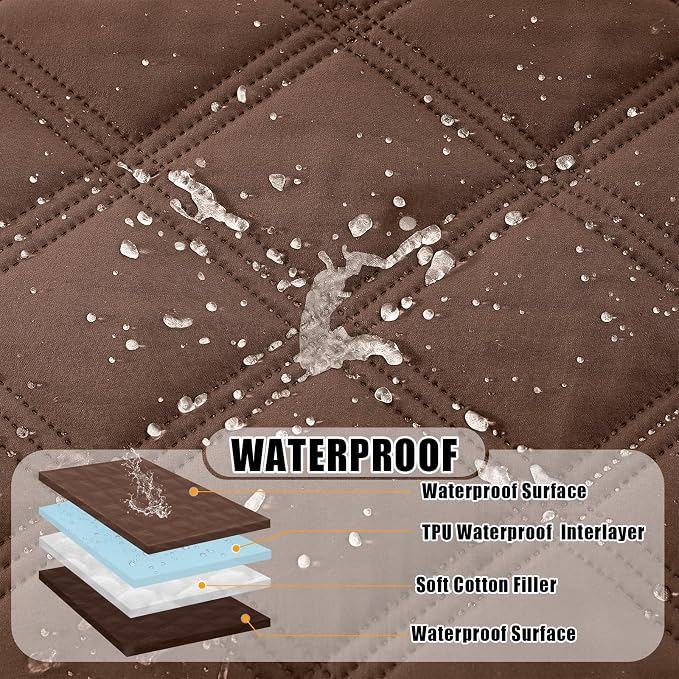 Smiry Waterproof Dog Bed Cover Blanket 52x82, Soft Reversible Pet Blanket - Image 2