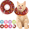 Cat Cone Collar Soft, Cute Cat Donut Collar After Surgery, Adjustable Kitten by Unknown