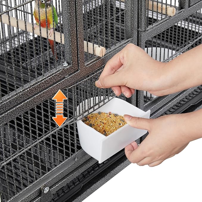 Yaheetech Stackable Bird Cage Divided Breeder Breeding Parakeet Bird Cage - Image 9