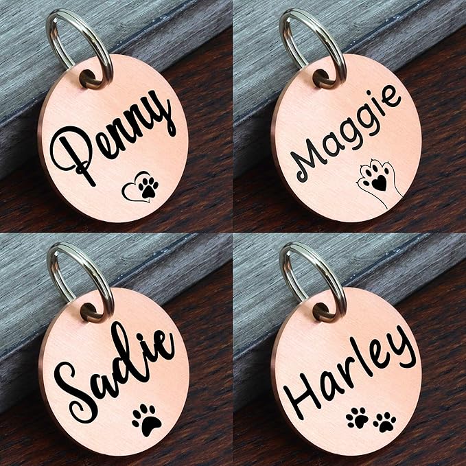 Ultra Joys Dog ID Tag, Custom Dog Tag Personalized Cat Tag, Pet ID Tag - Image 3