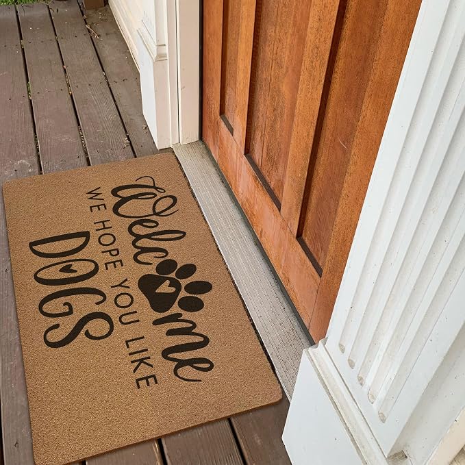 Funny Dog Welcome Door Mats, We Hope You Like Dogs Door Mat - Image 4