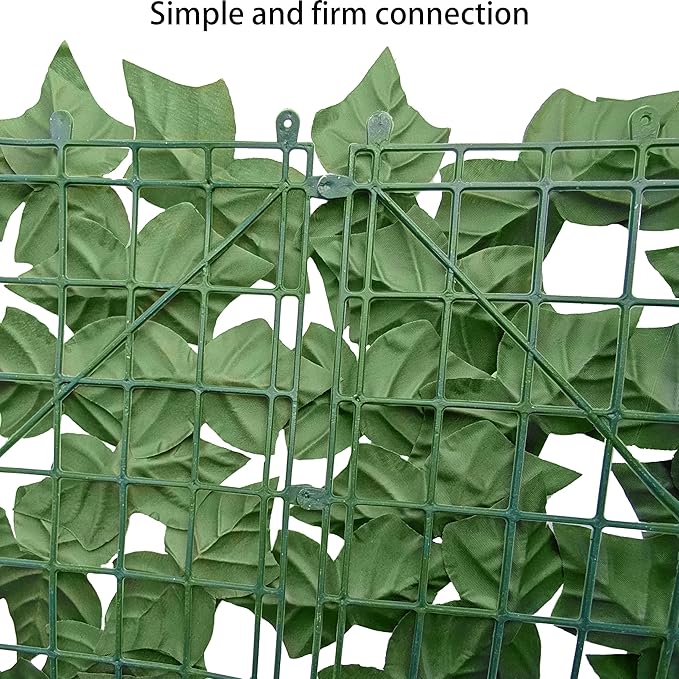 Artificial Fence Privacy Screen: 6FT x 20FT UV-Anti Faux Greenery Backdrop Ivy - Image 3
