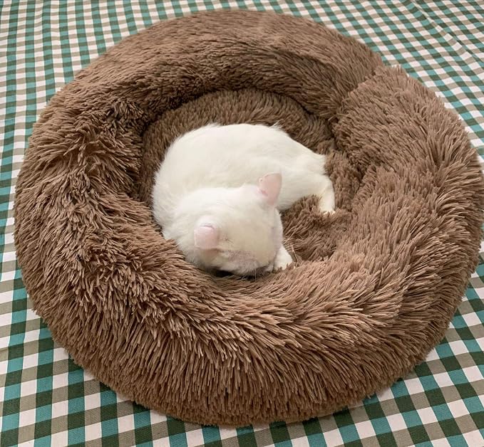 BODISEINT Modern Soft Plush Round Pet Bed - Image 4