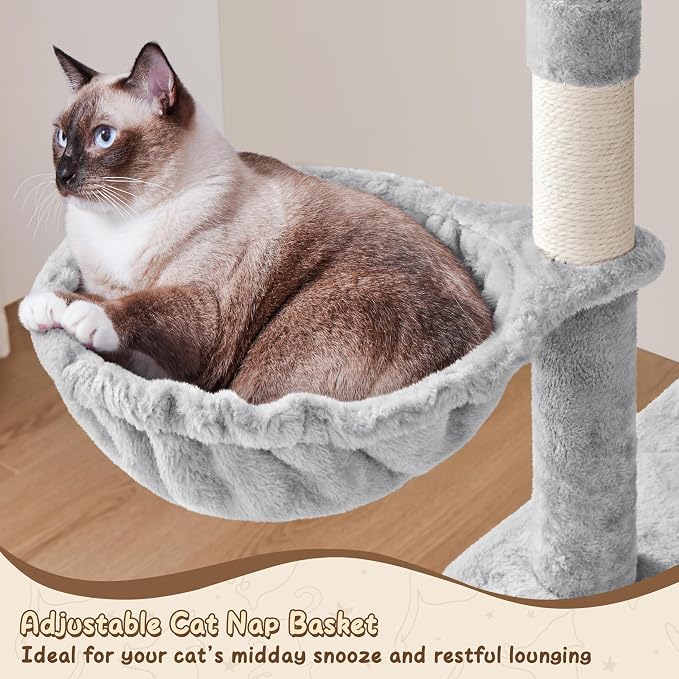 Yaheetech 63.5in Multi-Level Cat Tree Tower Condo - Image 7