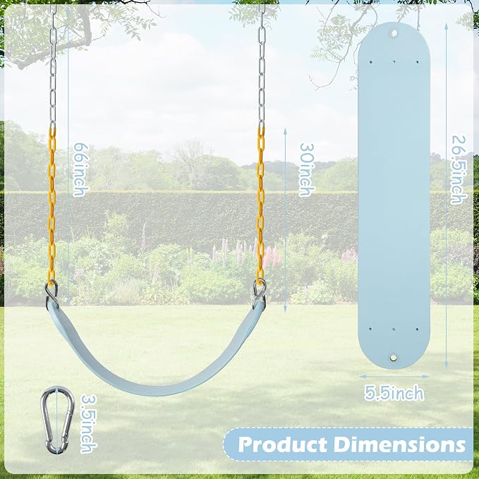 Sunnyglade 2PCS Swings Seats Heavy Duty - Image 5