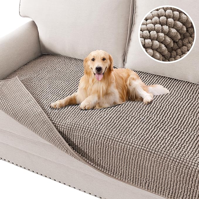 H.VERSAILTEX Plush Chenille Dog Bed Cover Thick Soft Sofa Cover by HVERSAILTEX
