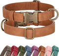 Didog Soft PU Leather Dog Collar, Stylish Quick Released Dog Collars by Didog