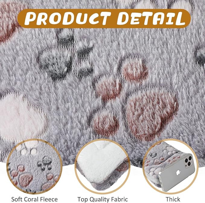 Tuanse 4 Pack Ultra Soft Dog Cat Bed Mat Small Animal Guinea Pig Bed - Image 3
