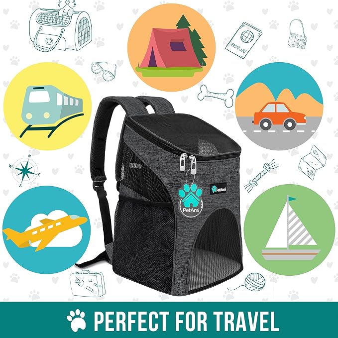 PetAmi Small Dogs and Cat Backpack Carrier, Airline Approved Pet Backpack - Image 7