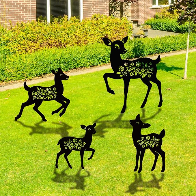 Deer Metal Garden Stakes Yard Decor, Lawn Ornaments - Image 6