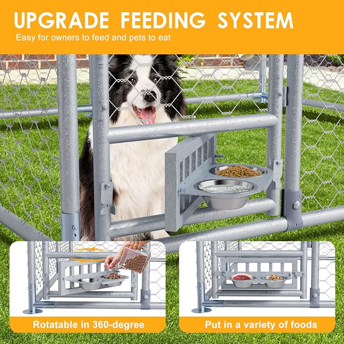 7.5×7.5×5.3 FT Outdoor Dog Kennel - Image 4