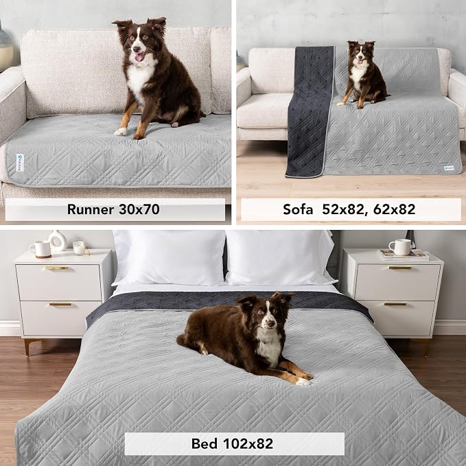 PetAmi Waterproof Bed Cover for Dogs, Pet Blanket Couch Cover, Reversible - Image 5